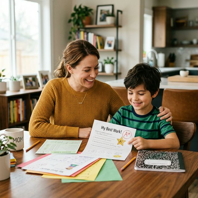 Student and tutor working on math together
